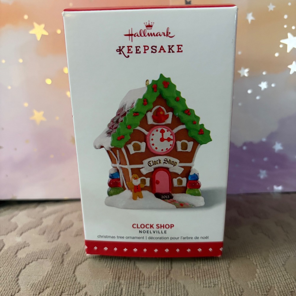 Hallmark Keepsake 2015 Noelville Clock Shop Ornament Nina Aube QX9167 Final